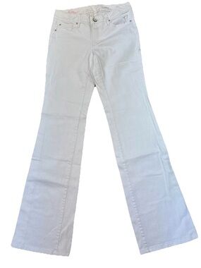 Lilly Pulitzer Babe Boot Cut White Flare Jeans